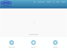 Tablet Screenshot of gruposertel.com